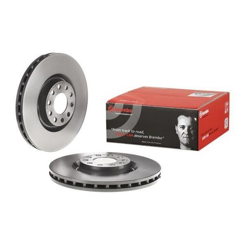 Brembo front pair vented uv coated brake discs 09.8689.11 - fits audi