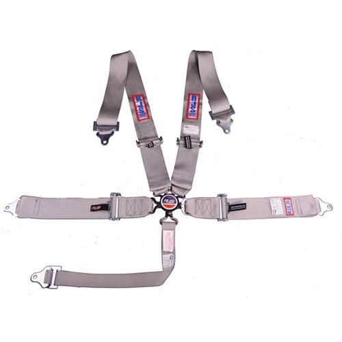 Rjs racing equipment 1031707 5-point cam-lock racing harness grey