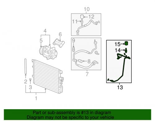 Genuine gm evaporator tube 22726703