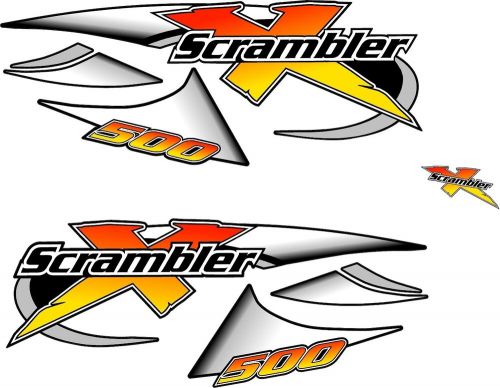 2002 polaris scrambler x 500 atv decal kit