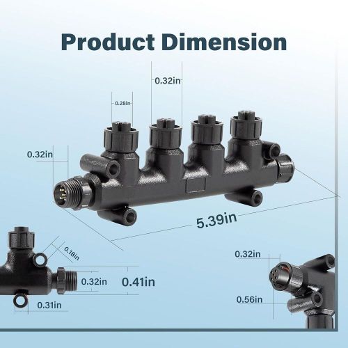 Nmea 2000 n2k 4-port multiport t-connector for garmin lowrance simrad b&amp;g navico