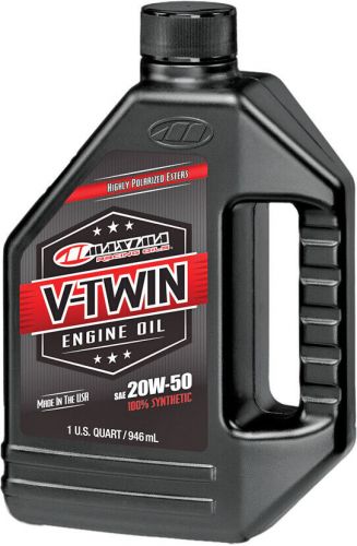 Maxima maxima 30-11901 full synthetic v-twin engine oil 20w50 - 1qt.