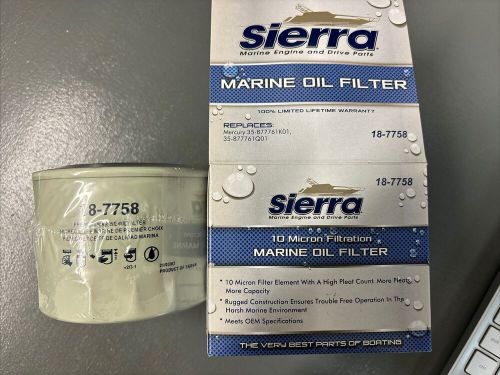 Sierra 18-7758 outboard oil filter replaces mercury 35-877761k01, 35-877761q01