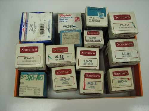 60&#039;s-70&#039;s - lot of vintage auto parts - new old stock- mostly sorensen, 62 boxes