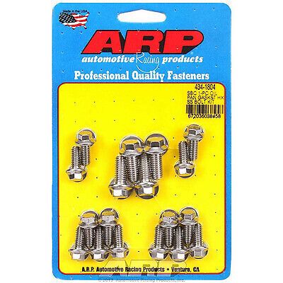 Arp sbc s/s oil pan bolt kit 434-1804