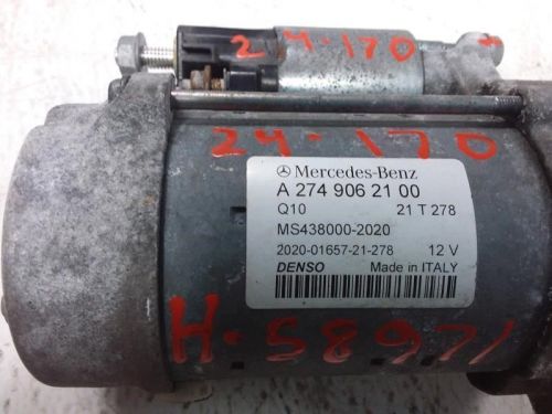 2022 mercedes-benz sprinter2500 2.0l starter oem part number 2749062100