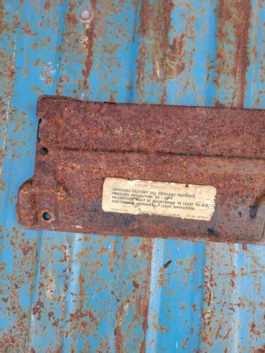 1972 el camino radiator hold down cover original