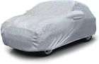 Weather resistant silver matty car cover with mirror pockets for creta 2024