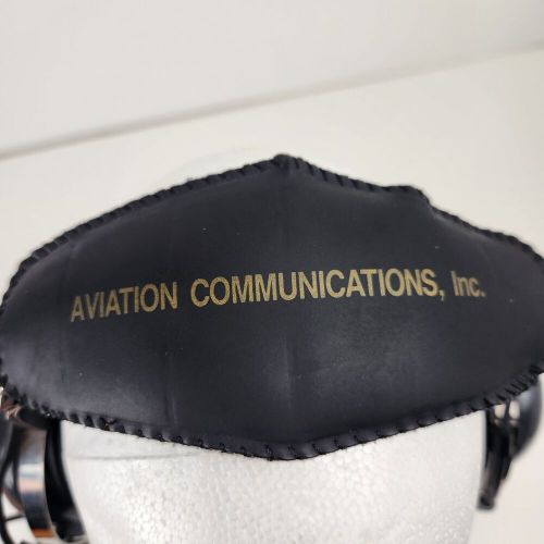 Avcomm aviation communications ac-200pnr pilot&#039;s headset headphones microphone