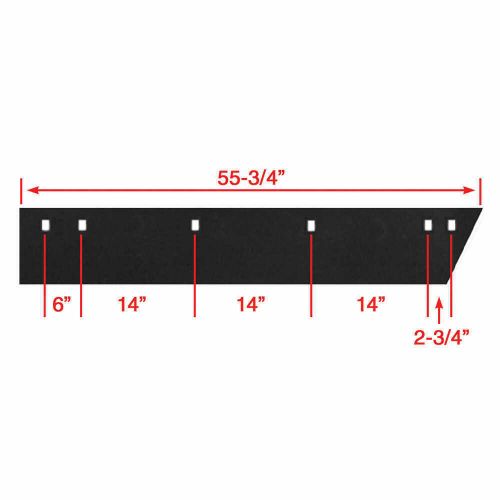 9.5&#039; v-plow cutting edge and bolts kit replaces western fisher mvp 63378