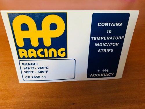 Ap racing temperature indication strips brake caliper pads disc race rally track