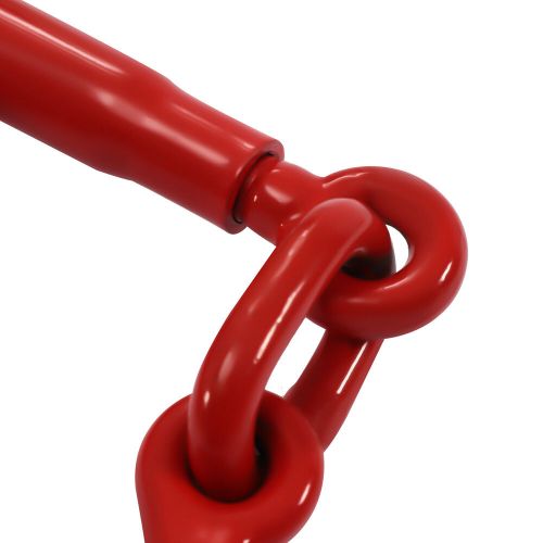 2pcs chain binder ratchet style 3/8&#034;-1/2&#034; w/ hooks 9200lbs 45# steel red g70