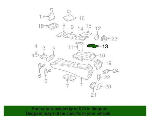 Genuine mercedes-benz cup holder bracket 204-683-04-94