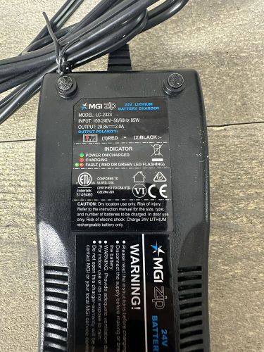 Mgi ai series &amp; zip series 24 volt lithium-lon battery charger golf cart lc-2323