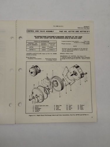 Bendix cam-operated hydraulic selector valves (3000 psi) overhaul instructions