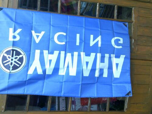 New man cave shed flag / banner yamaha racing