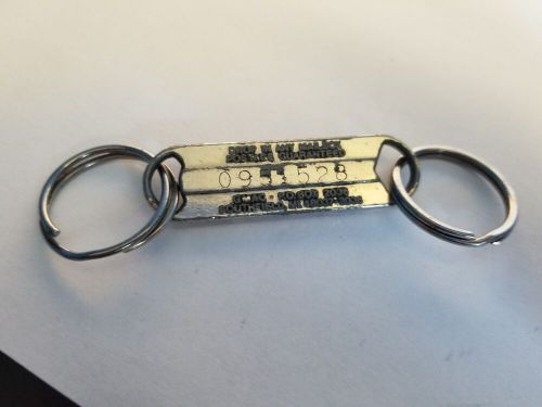 Vintage gmac double keychain general motors drop in mailbox