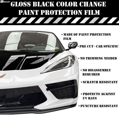 Pre cut for ford mustang 2024+ fender gloss black paint protection kit