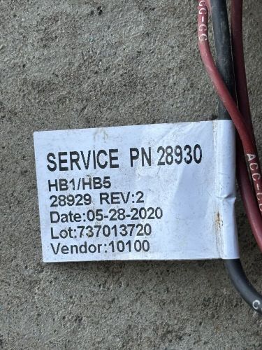 Oem western/fisher 28930 hb1 hb5 headlight light wiring harness 3 port snow plow