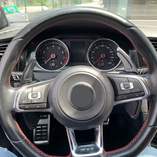 Aluminum steering wheel shift paddle shifter extension for volkswagen golf 7