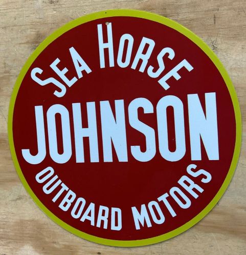 Johnson sea horse outboard motors logo 12&#034; metal tin aluminum sign