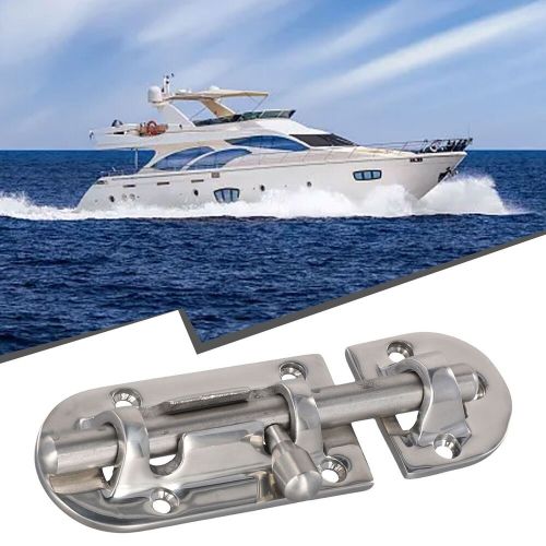 New car stainless steel marine boat door glass lock latch slide bolt clasp 110mm