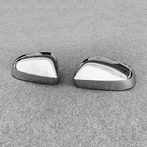 Abs silver chrome door side view mirror trim covers for 2024 2025 toyota tacoma