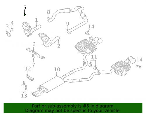 Genuine ford catalytic converter nut w719699-s442