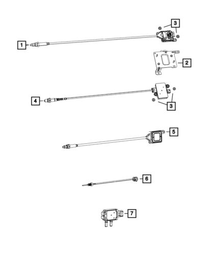 Genuine mopar particulate matter sensor 68404997aa