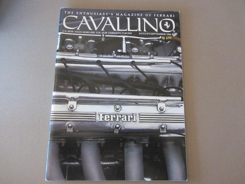 Ferrari cavallino magazine  issue 82 august /september 1994