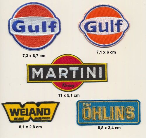 Weiand oehlins patch patch b-stock set 5 piece car racing racing f1 b129-