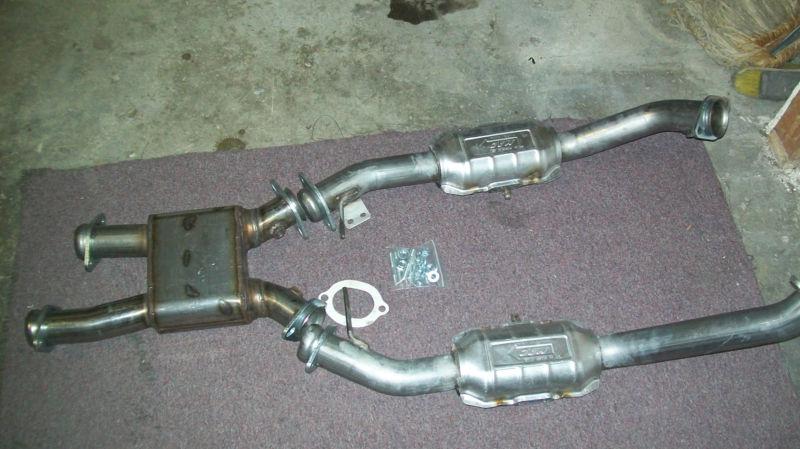 99-2004 mustang cobra mach 1 pro chamber with cats  stainless steel