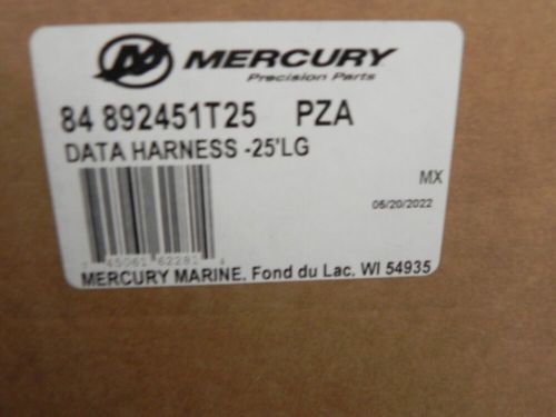 Mercury outboard 25&#039; data harness p# 84-892451t25 factory oem new!