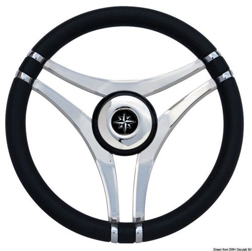 Osculati impact black steering wheel ss spokes (diameter) 350 mm