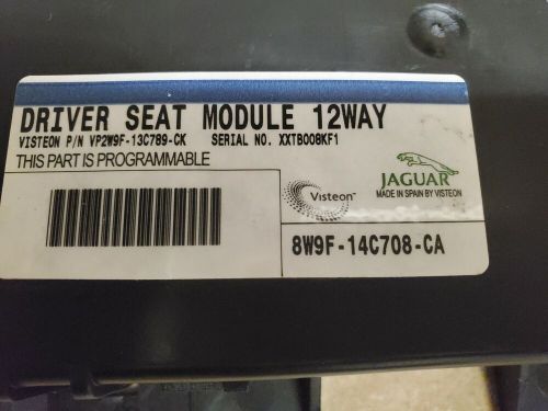 2008-2009 jaguar xj8 vanden plas driver seat module 8w9f-13c789-ca