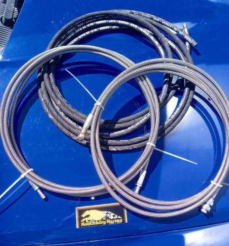 Rocketdog racing toyota supra stainless braided fuel line kit