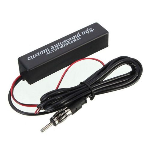 ~car hidden amplified antenna kit 12v electronic stereo fm/am radio universal/