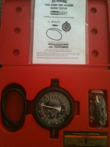 Fuel pump and vacuum gauge tester models 935 47 