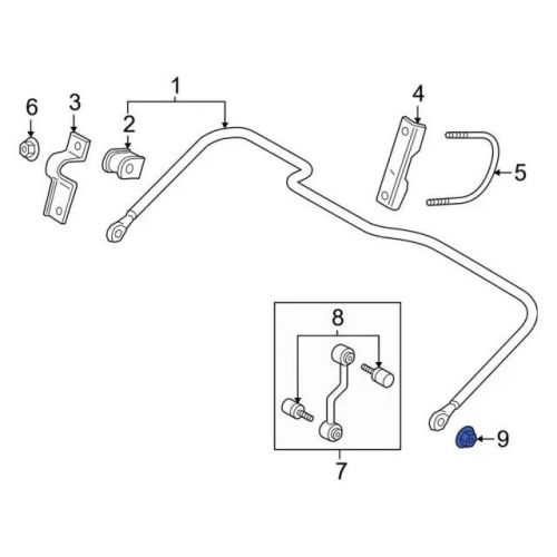 Genuine ford stabilizer link nut w719567-s439