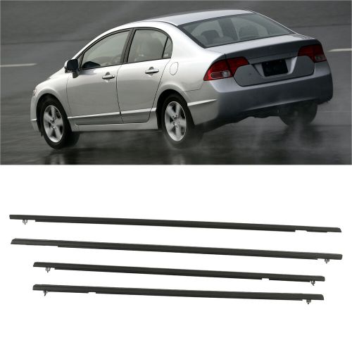 4pcs car window seal strip a‑02wsa1301abk window belt strip for sedan