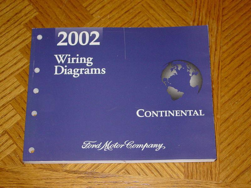 2002 ford lincoln continental wiring diagrams workshop shop/service manual/book