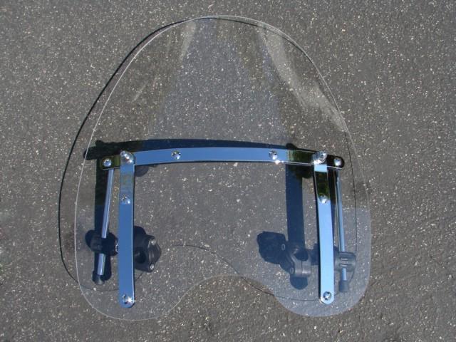 Large windshield windscreen for 19"x17" suzuki savage intruder volusia boulevard