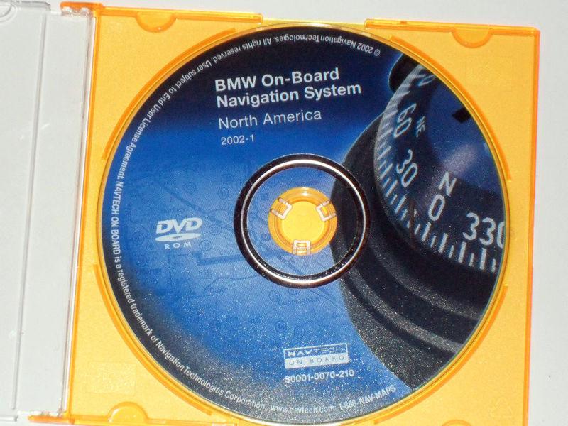 Bmw navigation disc dvd cd 2002-1 navagation disk oem gps map trunk mount