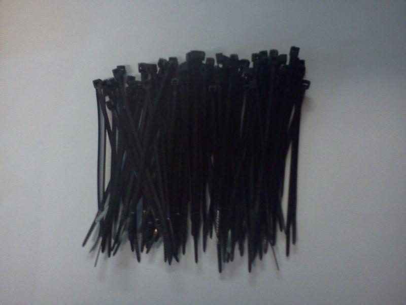  100 pc. 4"  zip ties black