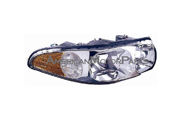 Right passenger side replacement headlight w/o corner lamp 00-00 buick lesabre