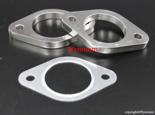 (2) 2.5" exhaust 2 holes stainless flange  + gasket