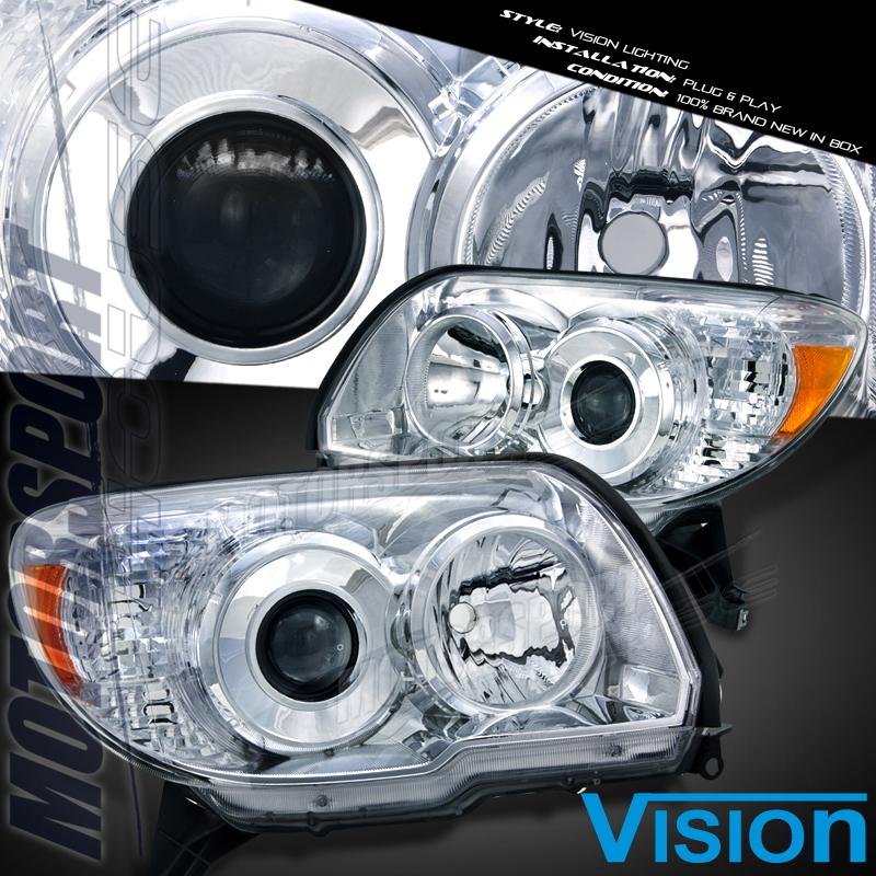 2006-2009 toyota 4runner sr5 limited vision chrome headlights lamps assembly suv