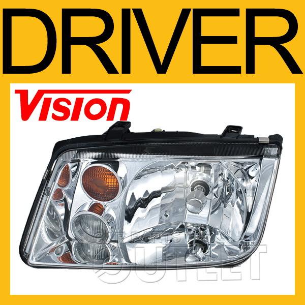 03-05 vw jetta head lamp light fog+amber signal gen4 left driver side new l/h