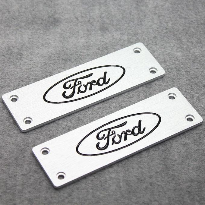 2x floor mat badge carpet emblem fit for ford cruze escape fusion edge explorer