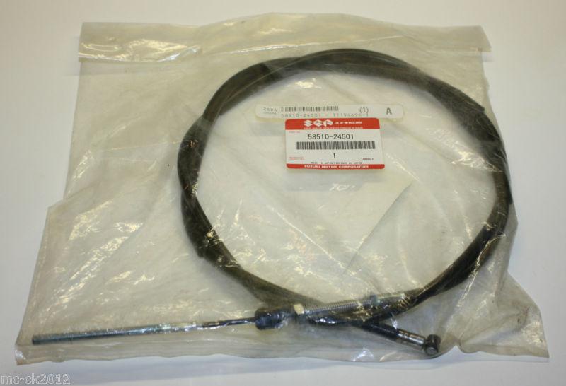 Suzuki genuine part, 58510-24501, nos rear brake cable free shipping